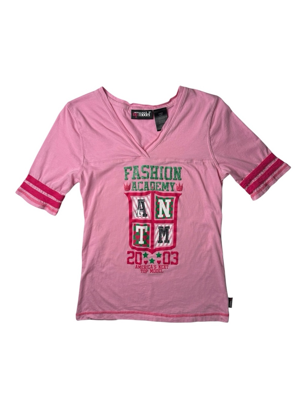America’s Next Top Model Fashion Academy Jersey V Neck Tee (2003)
